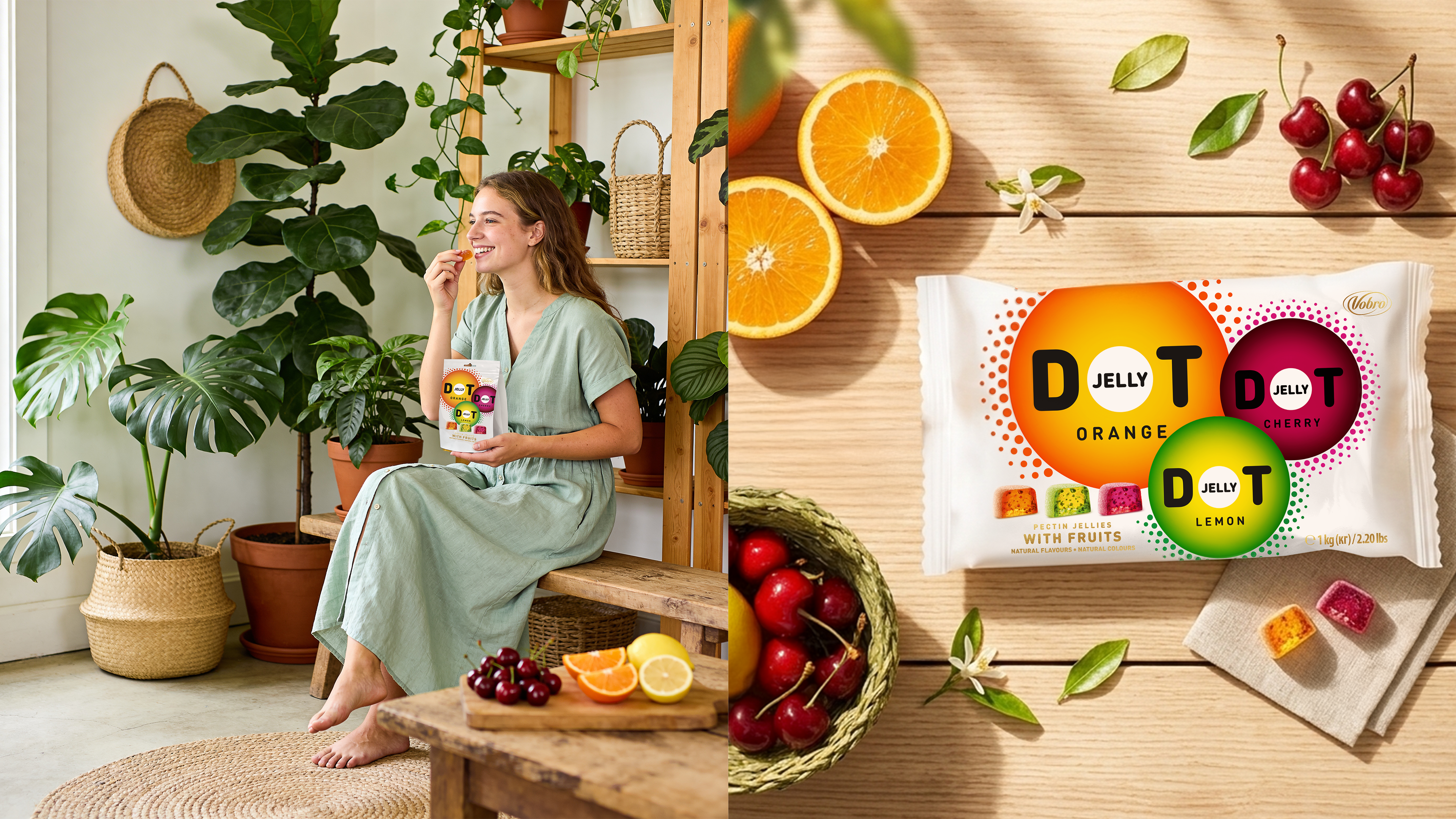 Hero · pack at centre of fruit splash