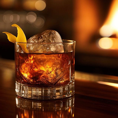 Hotel bar interior