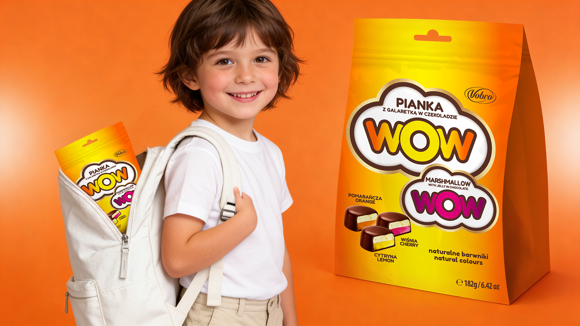 Kid with WOW product